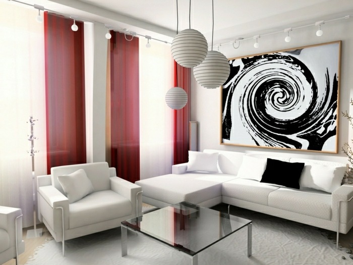 Rideaux salon design: le rideau dà co pour changer d ambiance à ... Salon design moderne